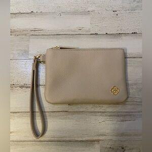 Kendra Scott Taupe Travel Pouch Wristlet